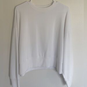 white long sleeve top